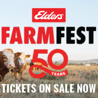 Behind the mic at Elders FarmFest 2025